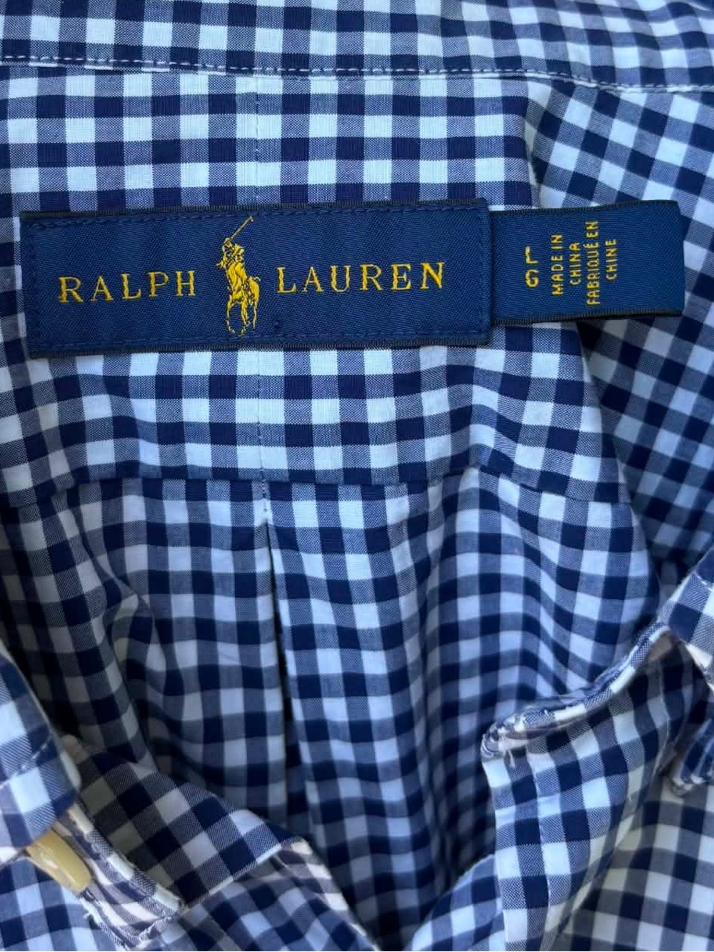 Ralph Lauren Gingham Button Down Shirt - Picture 6 of 6